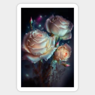 Iridescent pastel roses 7 Sticker